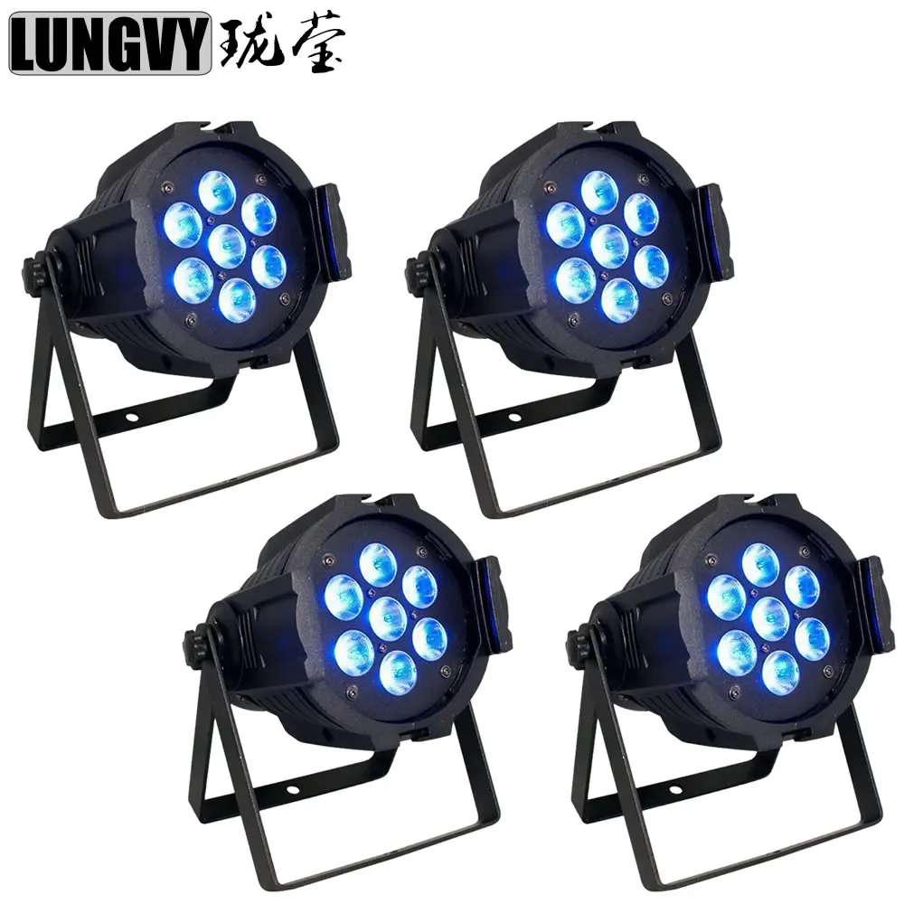 

Free Shipping 4pcs/lot LED DMX512 LED Par Light Mini 7x10w RGBW 4in1 DMX 512 DJ Disco Party Wedding LED Par