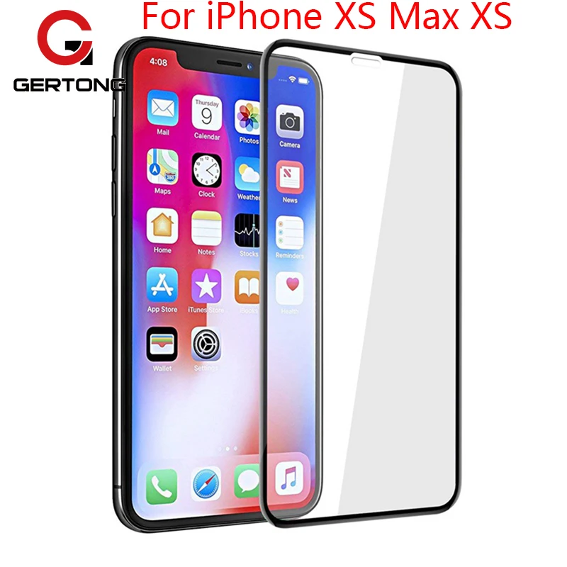 Для iPhone XR XS Max полное покрытие закаленное стекло протектор экрана для iPhone XS Max 11 Pro 5 6 6S 7 8 Plus X защитная пленка 9H