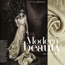 Тюлевые рулоны бросились хлопчатобумажная ткань новая весенняя и летняя Улучшенная пользовательская серия Surrealism светло-Золотая оригами ткань из конопли