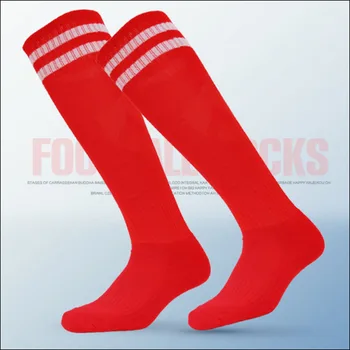 

Kids Soccer Socks Top Quality Football Thick Antiskid Soccer Socks Knee High Boys Training Football Long Stocking Striped Soscks