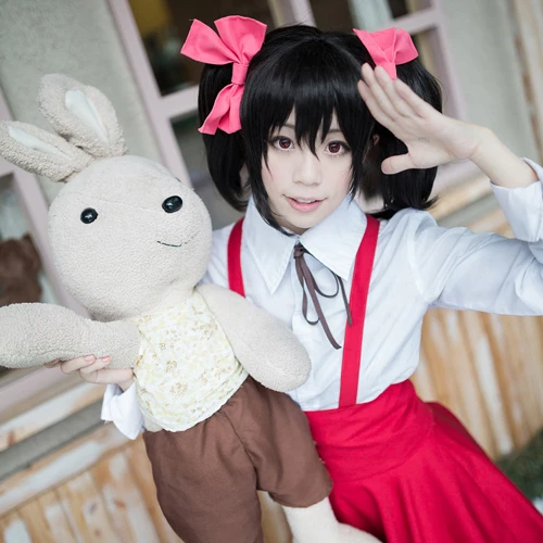 yazawa niko love live black medium with two ponytails straight