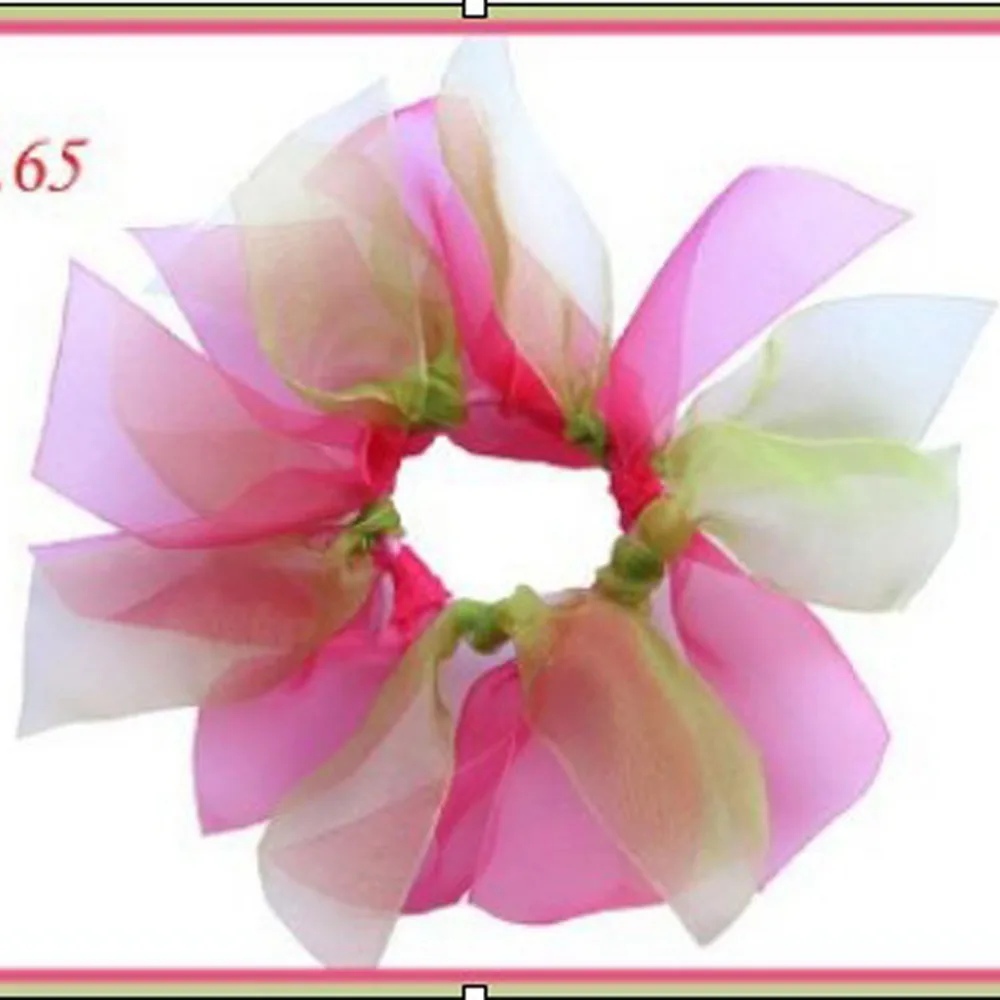 100 BLESSING Good Girl Woven Headband 6.5/" Double ABC Organza Hair Bow Clip