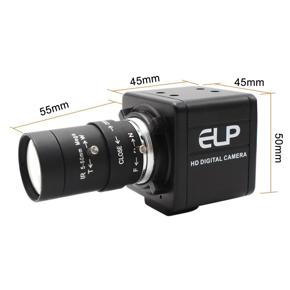 Камера видеонаблюдения с переменным фокусным расстоянием 5-50 мм 8-мегапиксельная камера SONY(1/3. 2 '') IMX179 Windows, Android, Linux raspberry pi камера 8 МП mini USB