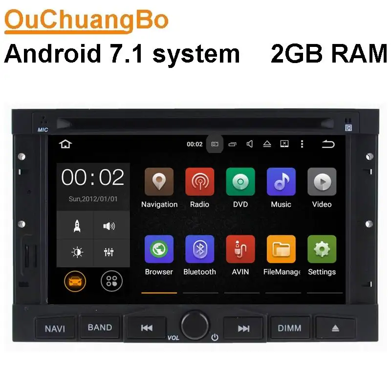 Автомагнитола Ouchuangbo gps радио для Peugeot 3008 5008 Поддержка android 7 1 dvd плеер Wi Fi Bluetooth mirror