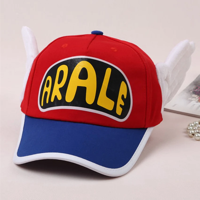 Japanese Anime Cute Dr.Slump Arale Angel Wings Anime Cosplay Hats Summer Cap Baseball Cap for Adult Size