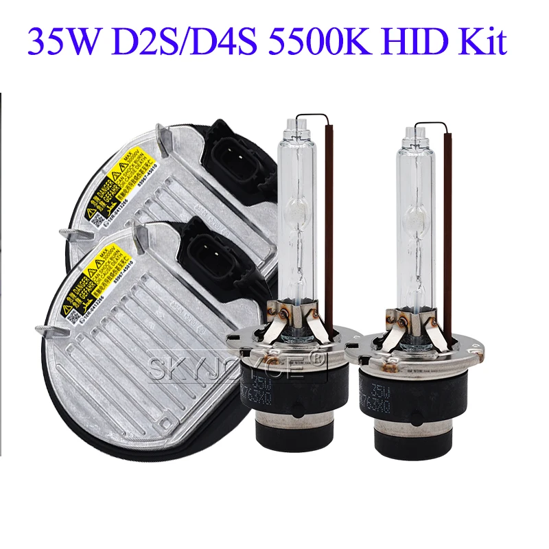 SKYJOYCE Original Car Headlight Kit 35W D2S D4S Xenon HID Kit 5500K D2S D4S HID bulb 85967-45010 35W D2R Xenon Headlight Ballast (81)