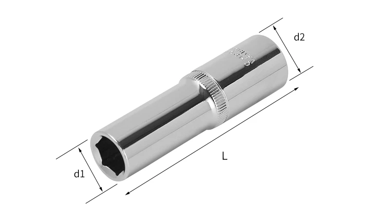 KSEIBI 1/2 дюймовый накопитель метрические глубокие индивидуальных гнездо 6-точечный длинные шестигранный Набор торцевых головок, таможенный приходной ордер Материал