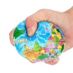 Высокое качество стресса карта мира пена мяч атлас шар Palm мяч экструзионной медленно талии Планета Земля мяч