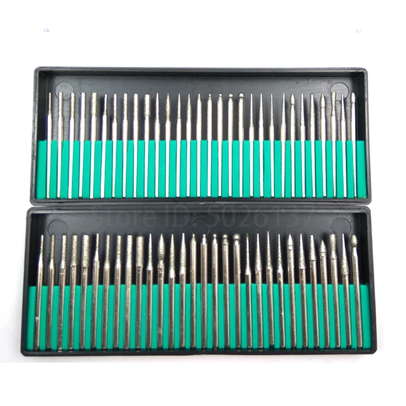 Diamond Burrs Bur Bit Dremel Rotary Drill Bit Diamond Mounted Point 30pcs//lot