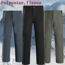 Новинка, хит, мужские Зимние флисовые штаны, уличные, водонепроницаемые, походные, лыжные, мужские спортивные брюки