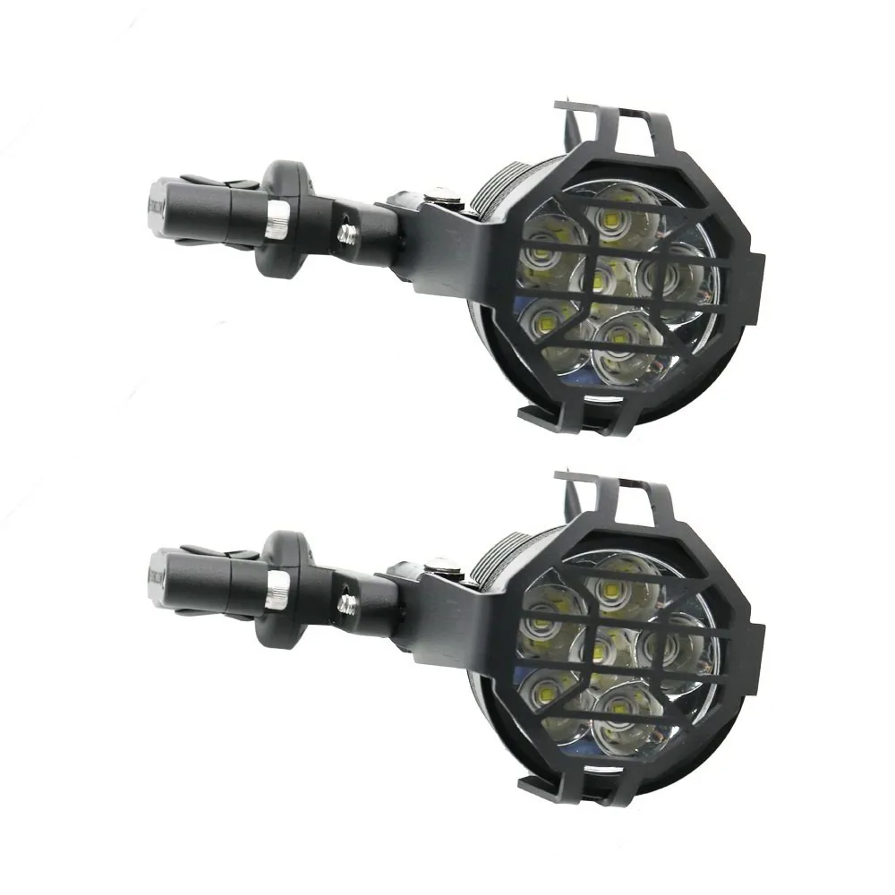 Motorcycles 2x LED Auxiliary Fog Light Assembly Driving Passing Lamp For BMW Suzuki Honda Yamaha Auxiliary Fog Lights (18)