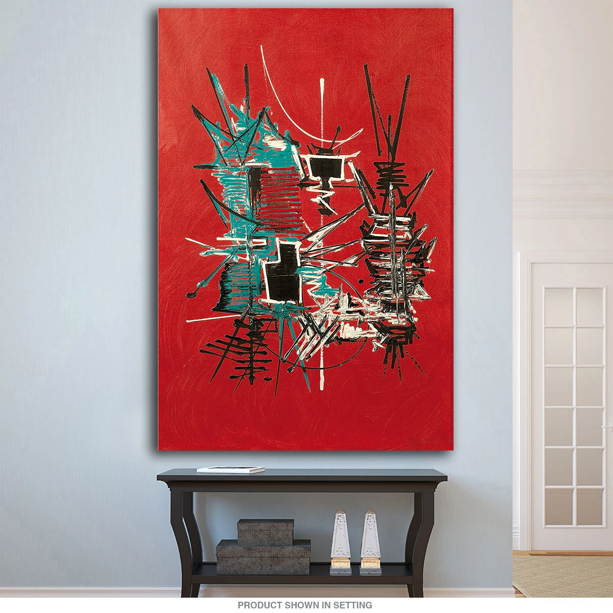 

Large Canvas Prints Poster Oil Painting Georges Mathieu Arcana Wall Abstract Art Picture For Living Room no Framed Home Decor