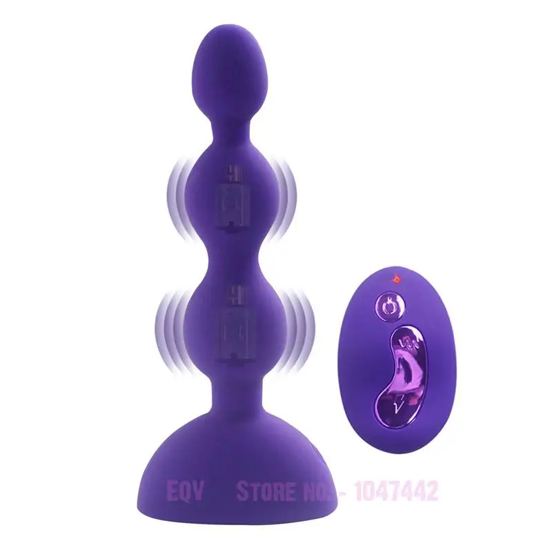 Billig 3 geschwindigkeit 10 Modus Drahtlose Fernbedienung Vibrator 3 Motor Anal Perlen Butt Plug G Spot Vibrator Prostata Sex Spielzeug dropshipping.