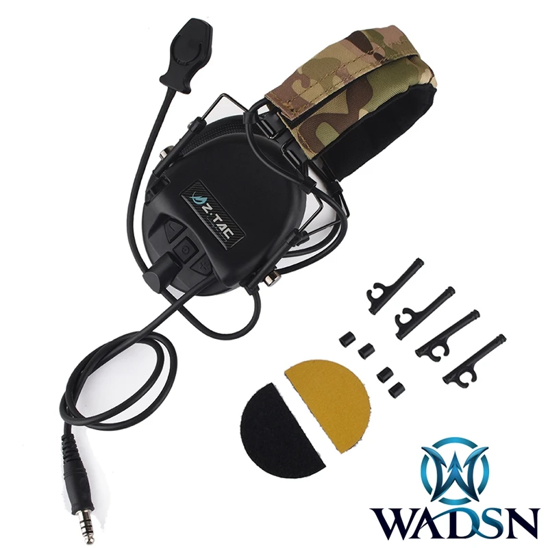 

Z Tactical TEA Hi-Threat Tier 1 Softair Headset Military Aviation Noise Canceling Headsets Ztac Airsoft Headphone WZ110