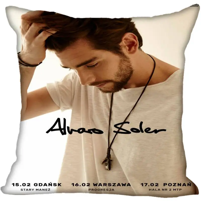 16 Новое поступление Alvaro Soler печатные квадратные атласные Наволочки на молнии на заказ Наволочка с одной стороны на заказ ваш подарок изображения - Цвет: 16
