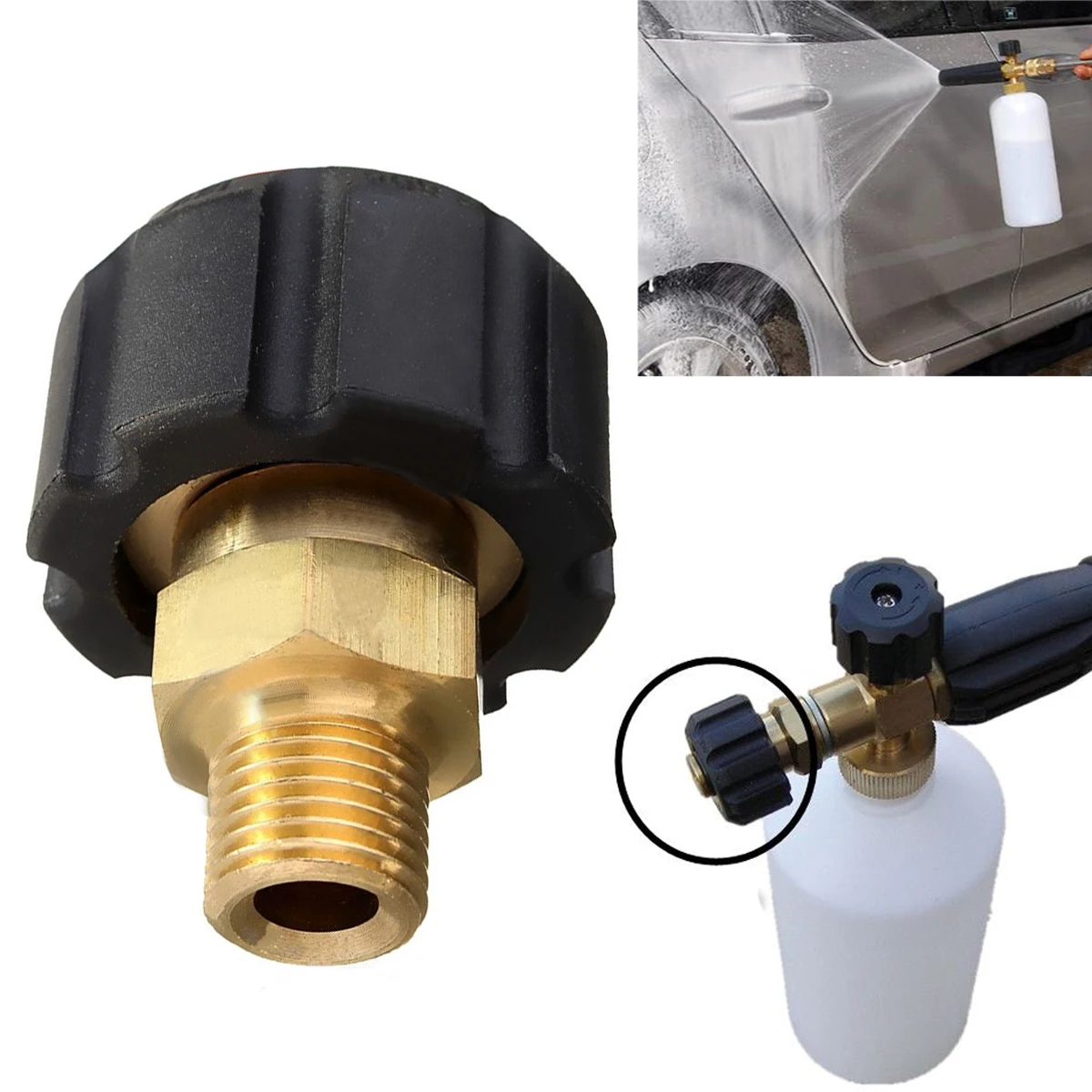 Durable Pressure Washer Coupling Adapter Spray Gun Fittings Spray Head