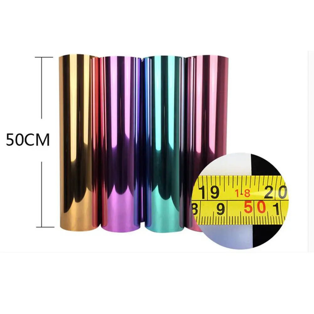 

HOHO Metallic Heat Transfer Film for Shirts,Heat Transfer Vinyl, Metal Transfer Vinyl Size: 50cm*500cm
