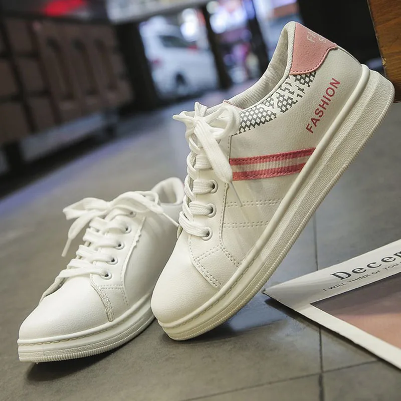 

HEE GRAND 2019 New Fashion Women Flats Shoes Round Toe Casual Outdoor Shoes Lace-up Leisure Spring-Autumn Canvas Shoes XWB177