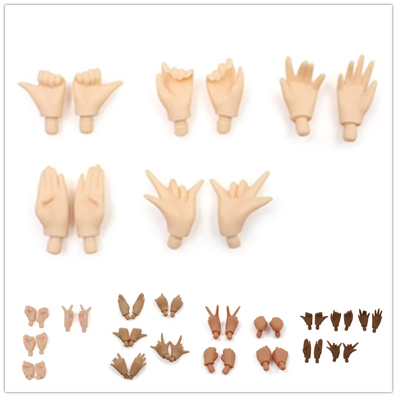 Куклы Blyth набор рук A & B для куклы с шарнирным телом 1/6 ледяная кукла пятью цветами