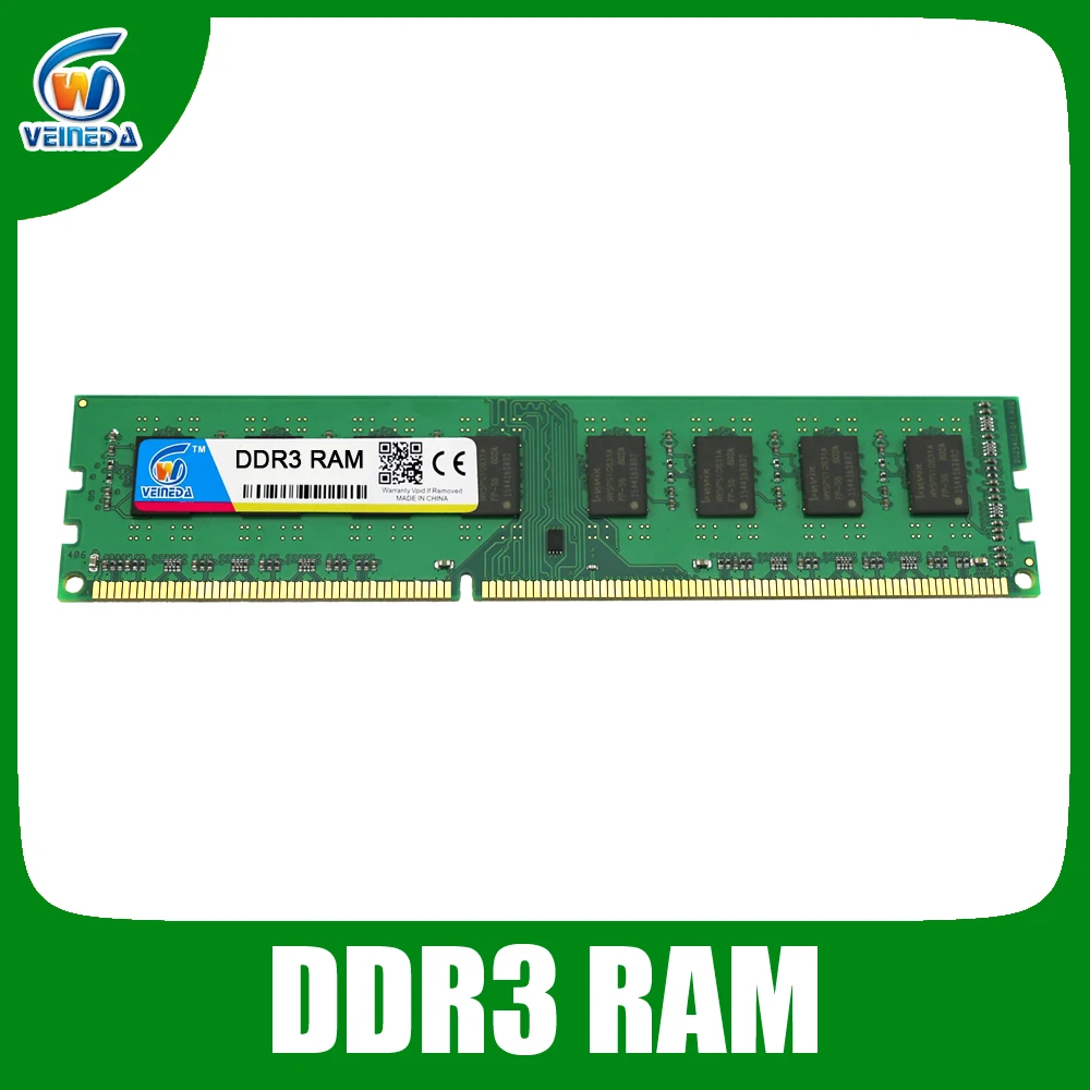 VEINEDA DDR3 4 ГБ 8 ГБ память оперативная память ddr 3 1333 1600 для всех или для некоторых настольных компьютеров AMD PC3-12800 совместимость 2 Гб Фирменная Новинка - изображение