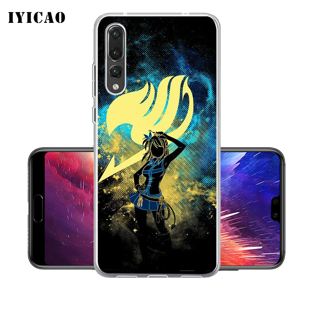 IYICAO Fairy Tail Мультфильм Мягкий силиконовый чехол для телефона для huawei P30 P20 Pro P10 P9 P8 Lite P Smart чехол из ТПУ