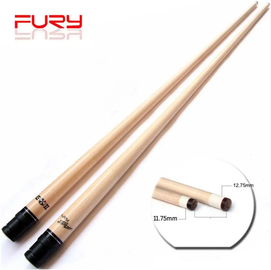

New Fury Billiard Pool Cue Stick Shaft Maple And Technology Durable Shafts 11.75mm /12.75mm Tip Options Fast Joint 2019