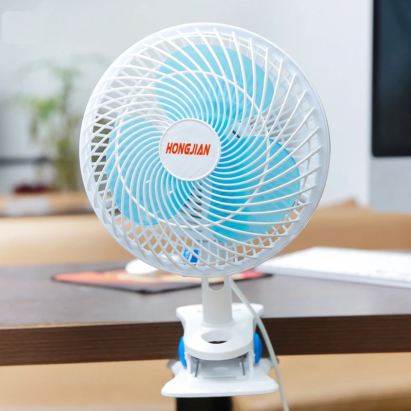 

Plug-in shaking head air supply fan 220V mini home two-speed refrigeration desktop plastic fan wall fan