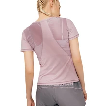 Для женщин с коротким рукавом укороченный супер мягкий простой Dri Fit Упражнение Танец Бег Футболки для продажи
