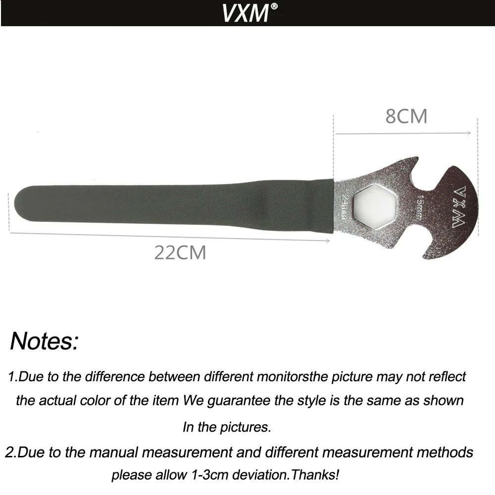 Инструменты для ремонта велосипедов VXM, инструмент для ремонта ножных педалей, гаечный ключ, инструмент для ремонта, сплав, сталь, длинная ручка, профессиональный инструмент, велосипедные инструменты