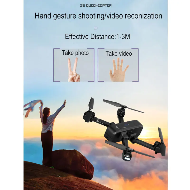 SJRC Z5 Profissional Foldable Drone with Camera 1080P HD GPS 5G Wifi FPV Optical Flow RC Quadrocopt