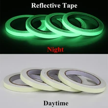 12 MM*3 M Self-adhesive Tape Glow in the Dark Stage Home Decorations Warning Tapes Safety Security Reflective Sticker Material