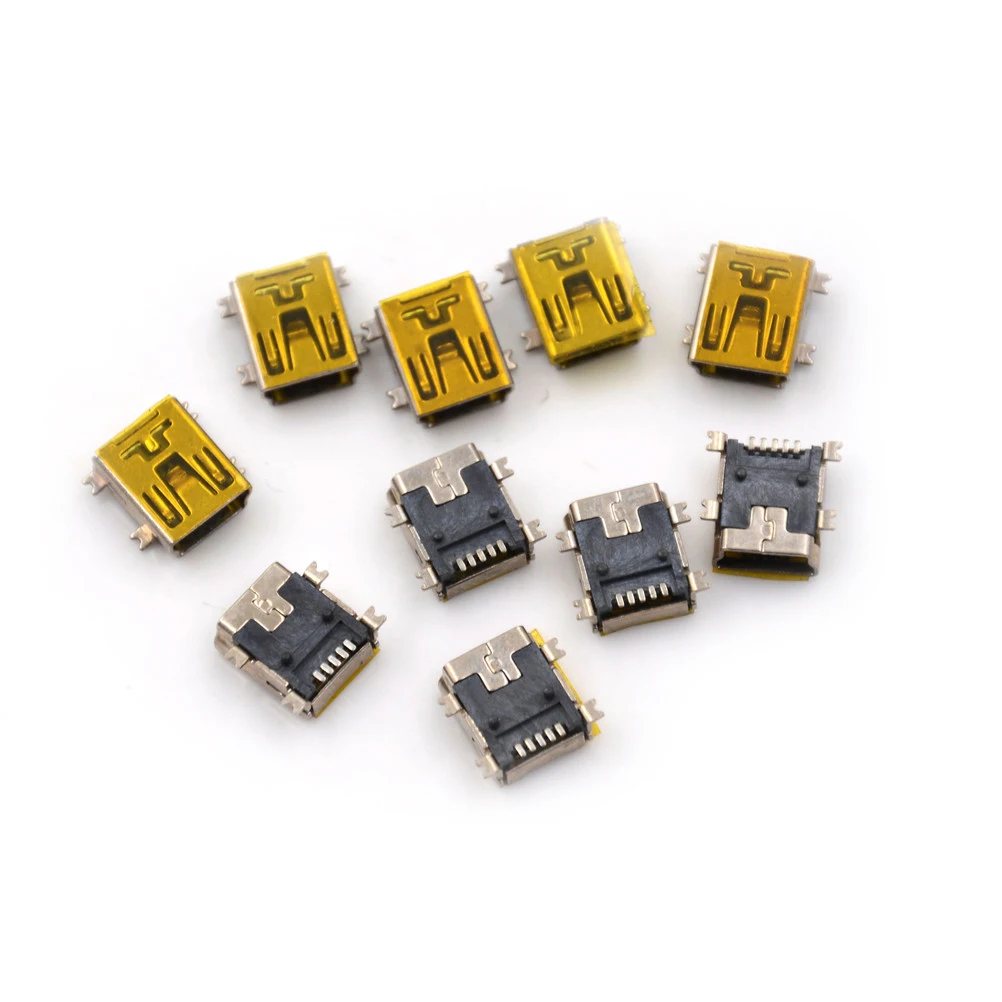10 шт. 5 контактный мини USB разъем для подключения внешней зарядки|connector 5pin|connector