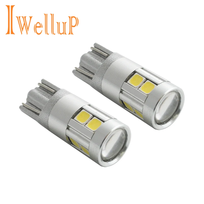 

2x W5W LED 12V T10 Car lamps Cars Marker Lamp 168 194 501 Bulb Wedge Parking Auto for Lada Car Styling