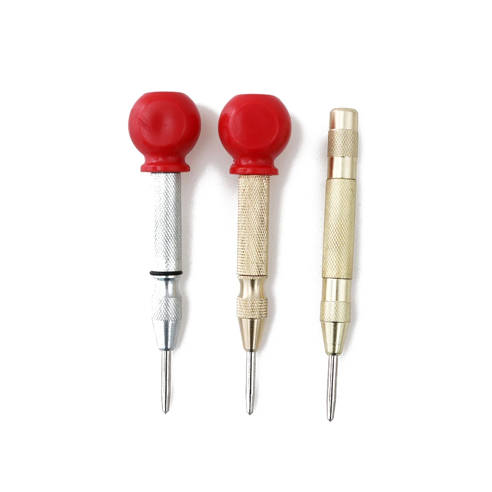 

1PC Practical DIY 5 Inches HSS Spring Loaded Automatic Center Pin Punch for Marking Hole with Protective Sleeve Hand Tool