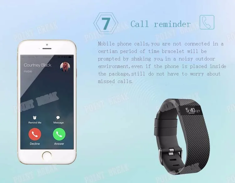 Point Break для IOS Android спортивная одежда фото мониторинга сердечного ритма умный браслет ремень