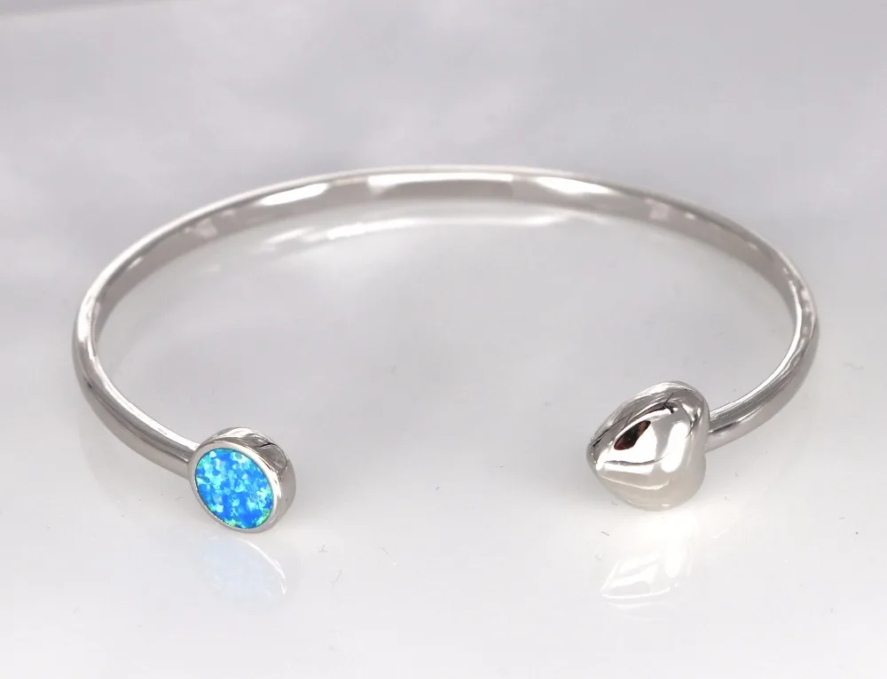 JLZ-051  New blue opal bracelet top quality jewelry cuffs men and ladies lover gifts