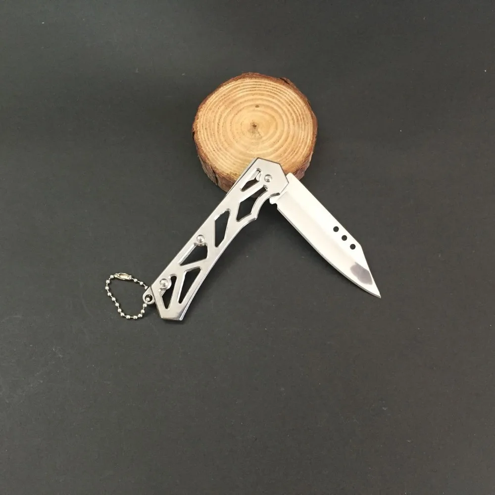 Нож для повседневного использования, походный складной нож из нержавеющей стали, портативный нож для ключей, мини нож для ключей