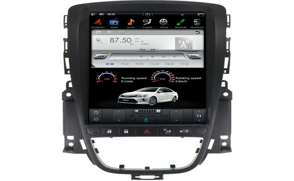 Perfect 2Din Car Radio Android 7.1 Tesla Style GPS Navigation DVD Player for Opel Vauxhall Holden Astra J/Buick Excelle 2010-2013 Unit 2