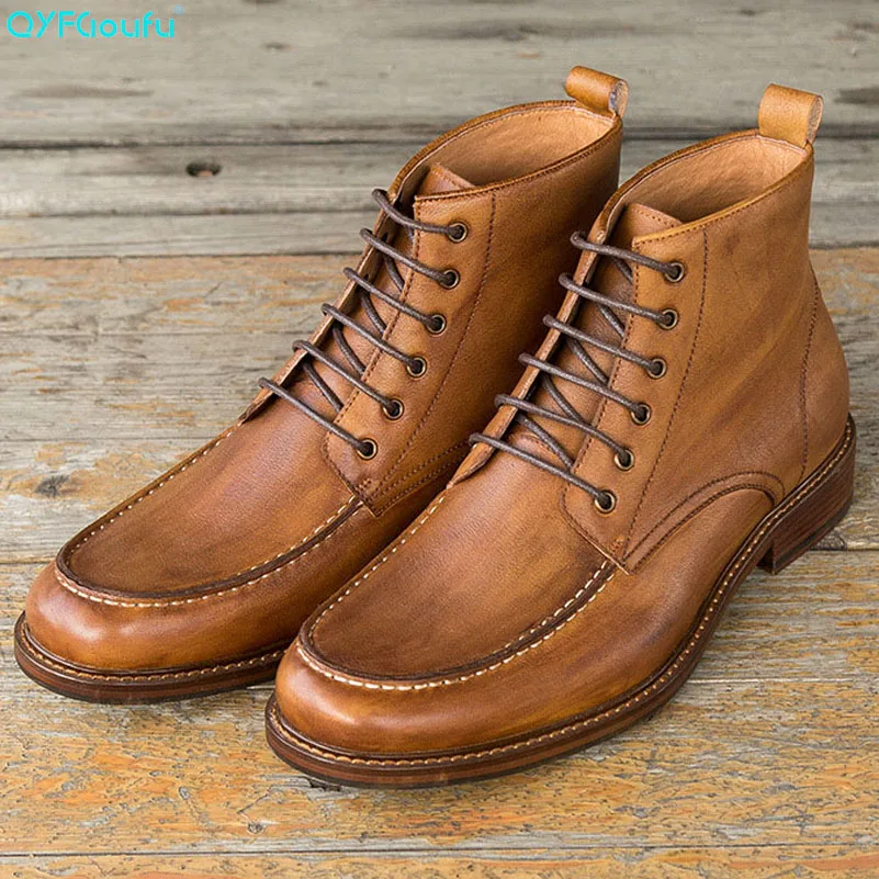 casual leather chukka boots