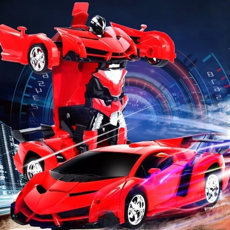 Robots de transformación de coche de radiocontrol 2 en 1, Robots de modelo de vehículo deportivo, juguetes de deformación de Control remoto para niños, regalos para niños|Coches con radiocontrol| - AliExpress