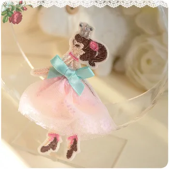 

30pcs/lot Baby Girl Dream Princess Sand Skirt Clips Ballet Girl Children's Hair Clips