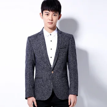 

HO2020 spring men's casual solid color blazet fashion British youth blazet