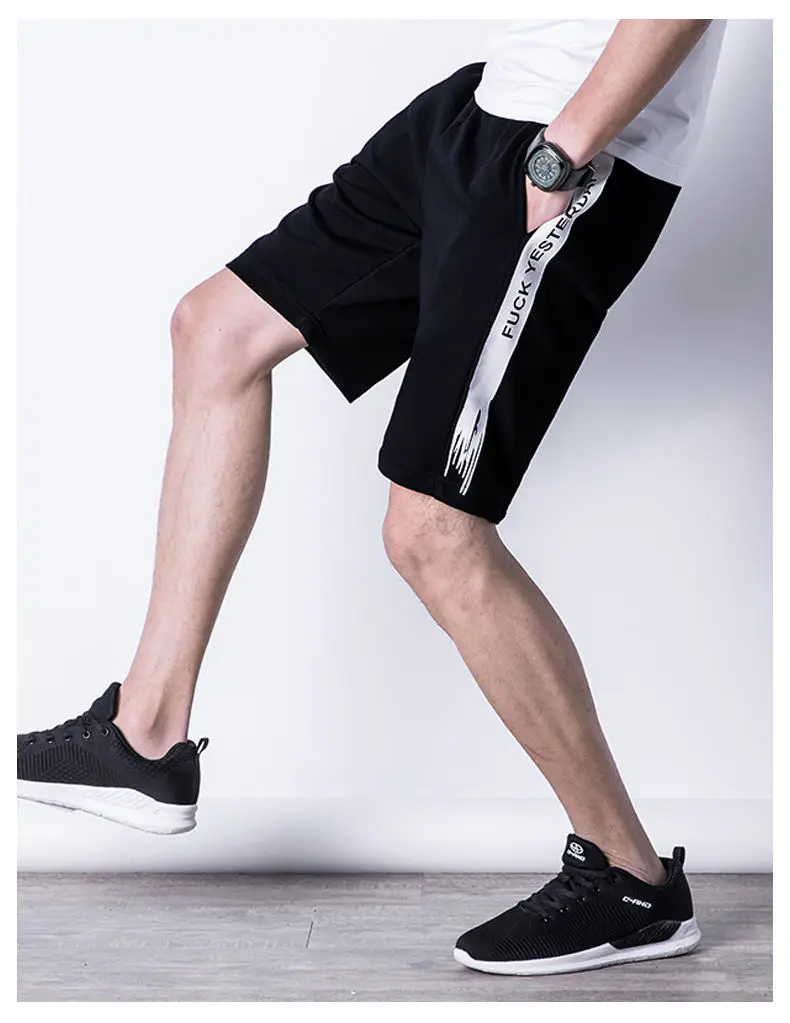 Casual Shorts Men Summer Sports Shorts Quality Beach Male Short Pants Breathable Elastic Waist Fashion Plus Size 5XL Boardshorts 02