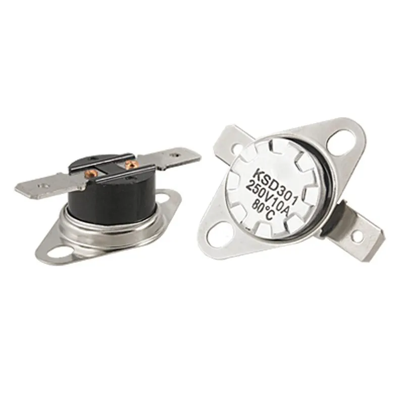 

5 pieces KSD301 250V 10A 176F 80C NC Thermostat Temperature Control Switch