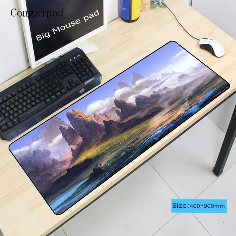 Игровой коврик для мыши Congsipad Fantasy Mountain Lock Edge компьютерный игры в Лигу Легенд Dota CSGO