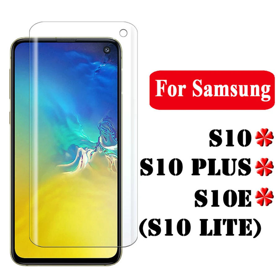 3D для samsung Galaxy S10 облегченное закаленное стекло на S 10 Plus+ S10+ S10e Sansung Samsun Защитная пленка для телефона Glas