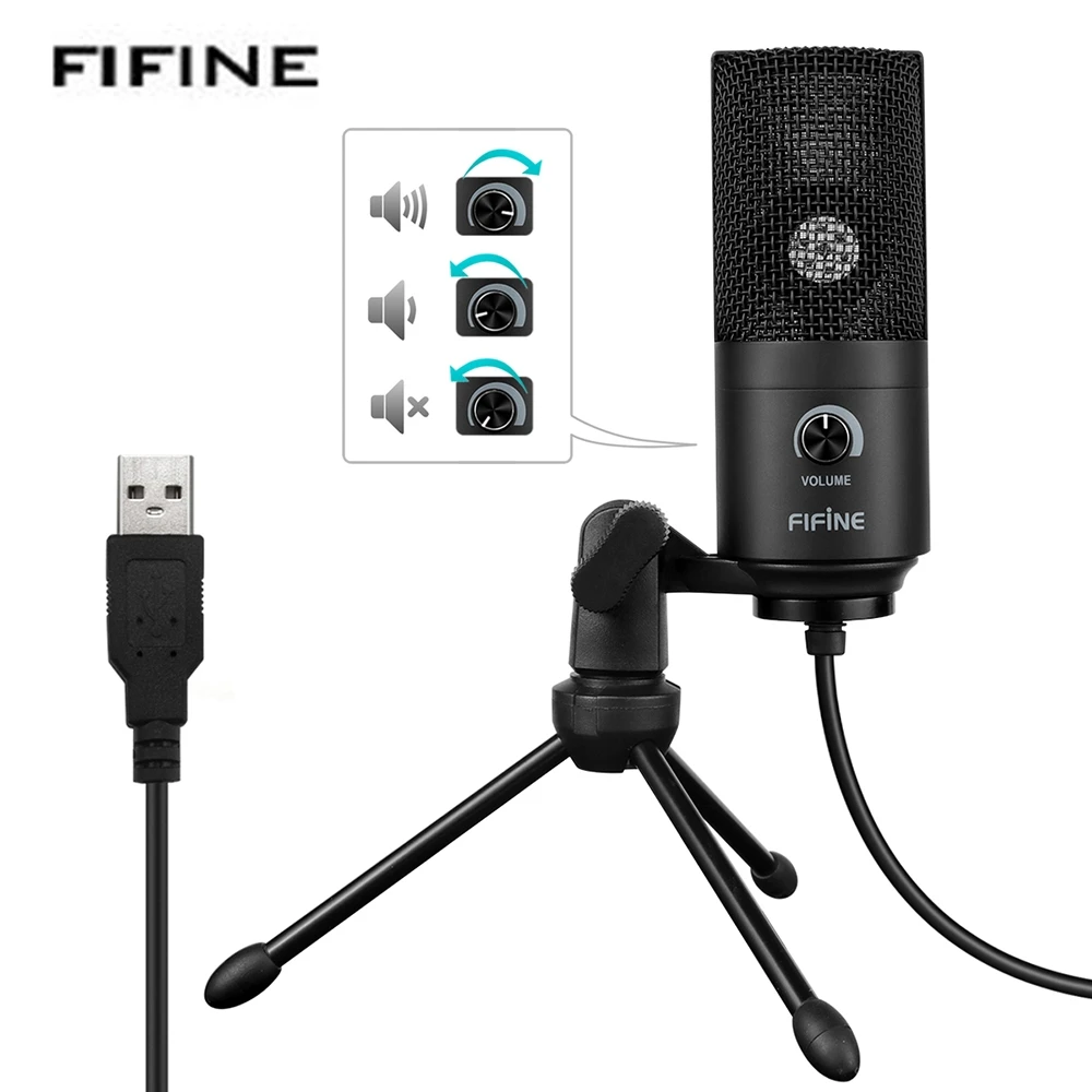 Fifine K669 микрофон USB проводной настольный студийный видео Запись микрофон караоке Штатив для микрофона подставка для компьютера ноутбук OS|karaoke mic|microphone videostudio microphone | АлиЭкспресс