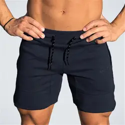 2019 летние пляжные шорты мужские s Фитнес Бодибилдинг дышащие быстросохнущие Короткие тренажерные залы мужские повседневные шорты для бега