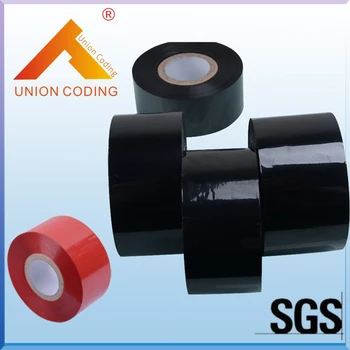 

HOT SALE Black Width 35mm length 100m batch code stamp ribbon for coder for PP,PVC,PET bags