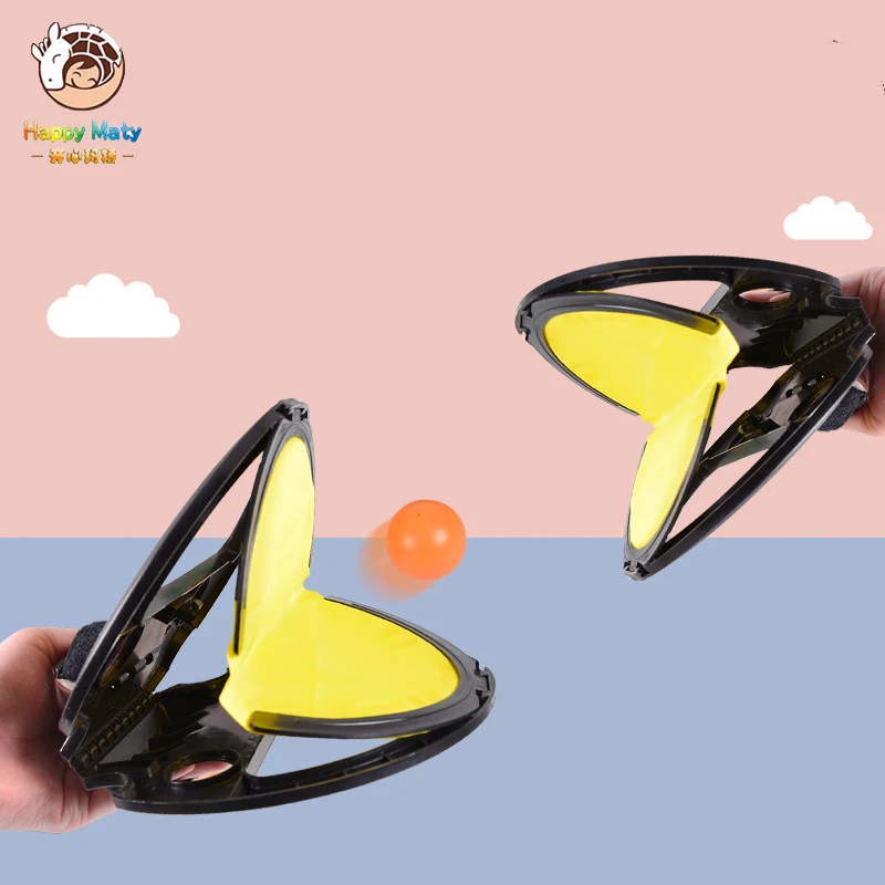 

Happymaty Throw and Catch Ball Games Outdoor Hand Hold Ball Rackets Sports Toys for Children Family Interactive Game Kids Gift